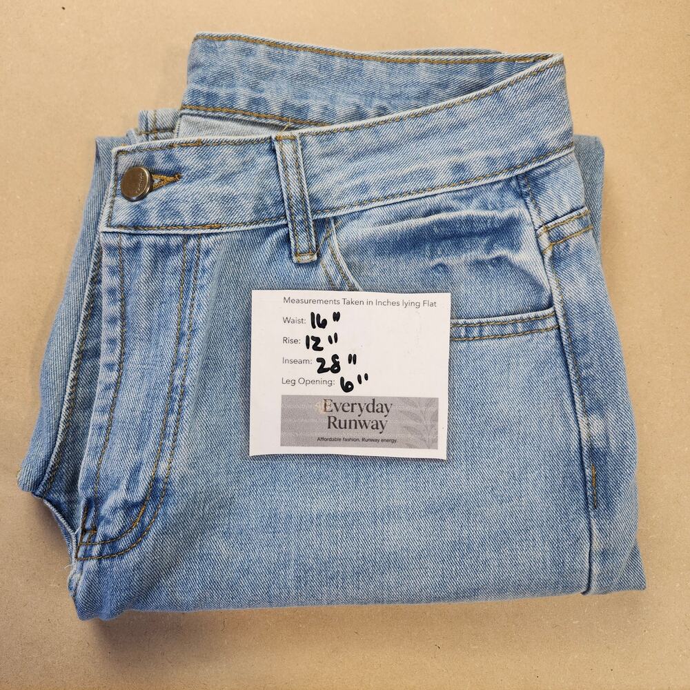 Shein Distressed Boyfriend Jeans Size Large 10/12 - Picture 11 of 12